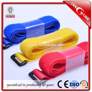 high quality colored luggage hook and loop strap