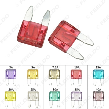 1PC 3A-40A 10-Color Small Zinc Alloy Car Auto Motorcycle Boat Blade Fuse