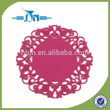 Hot sale wholesale promotional silicone cup mat PVC cup mat