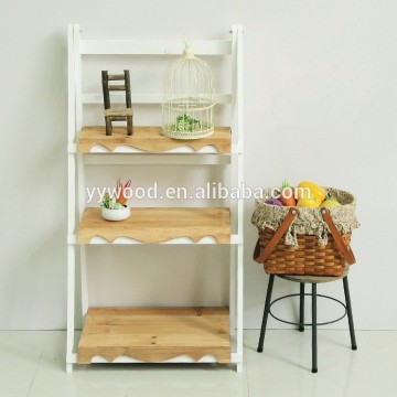 Foldable wooden plant stands indoor and outdoor,flower rack