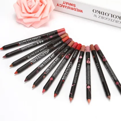 Colorful Waterproof Lip Liner & Long-Lasting Lipstick Pen Eyeliner for Beauty Makeup
