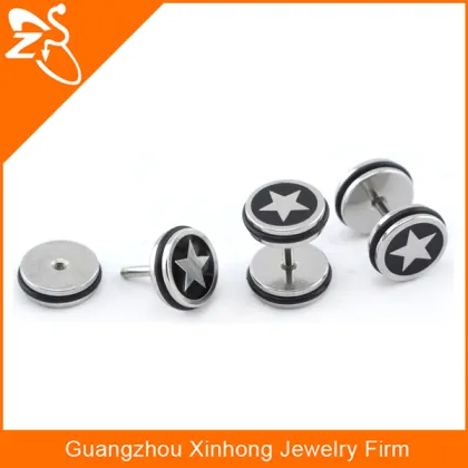 2015 wholesale unique stud earrings bullet shape ear plug
