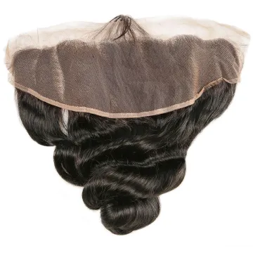 Unprocessed Cuticle Aligned Virgin Human Hair 13x4 Swiss Lace Frontal Closure Hair Loose Wave Peruvian Hair Bundles with Frontal
