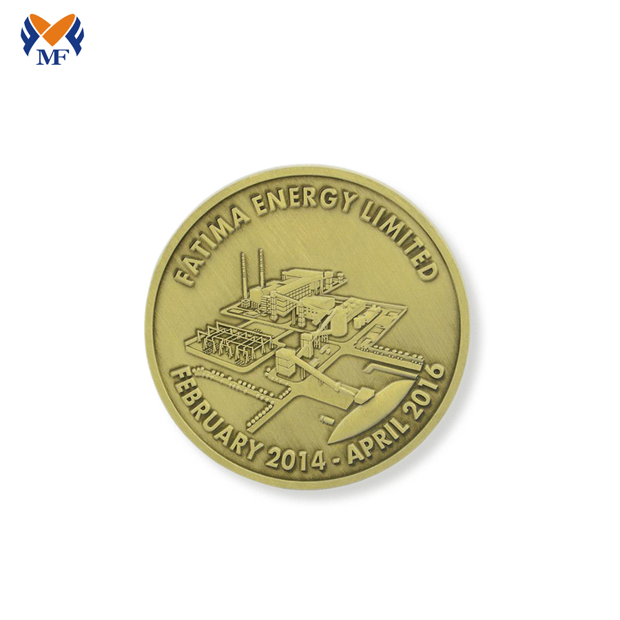 Custom made embossed gold coins promotional
