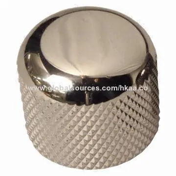 Knob, made of brass, for guitar/musical instrument, chrome plating, OEM/ODM provider