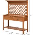 48'' Garden Wooden Potting Bench Table