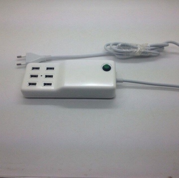 6-Port Desktop USB Charger Socket