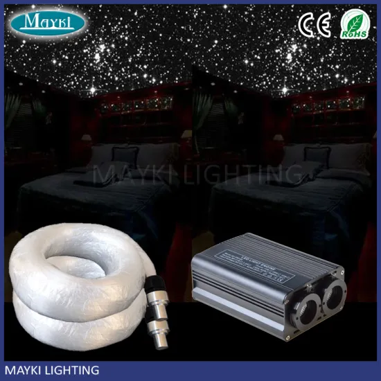 12V/24V LED bus ceiling light with fibre optic light source and 420 fiber optic strand for 12m home