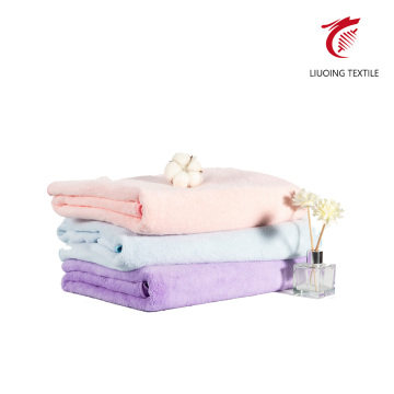 Solid Color Coral Fleece Towel