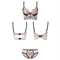 En stock Lady sexe broderie push up soutien-gorge