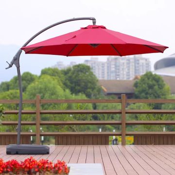 Classic outdoor side sun umbrella