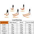 Ganchos de garagem embutidos em forma de J para serviços pesados