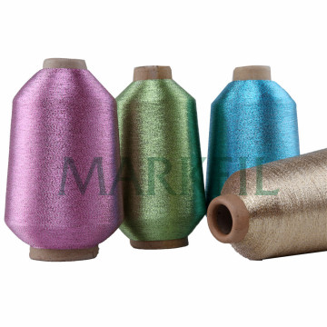 Groothandel in 75D polyester goud glittergaren