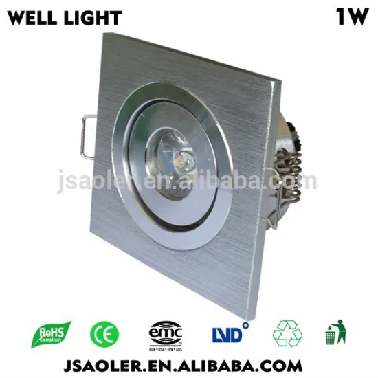 1W 3w5w square led office light led ceiling lamp led recessed downlight