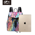 Cork Laptop Bag Geometric laser color focus PU leather laptop bag Supplier