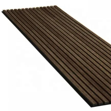 Factory Direct Soundproof Wooden Acoustic Slatted Panels with Polyester Finishing for Hospitality Use