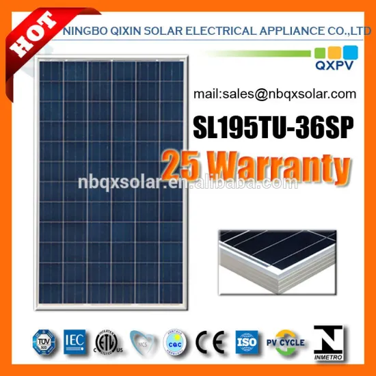 solar panel with 195W 36v