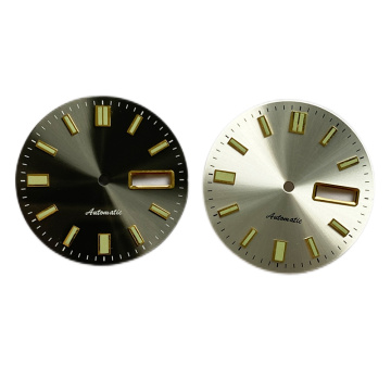 Sunburst Watch Dial zöld fényvilágítással az NH36 -hoz