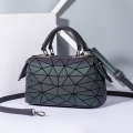 Bolsas luminosas geométricas e bolsas para mulheres holográficos reflexivo crossbody bolsa de ombro