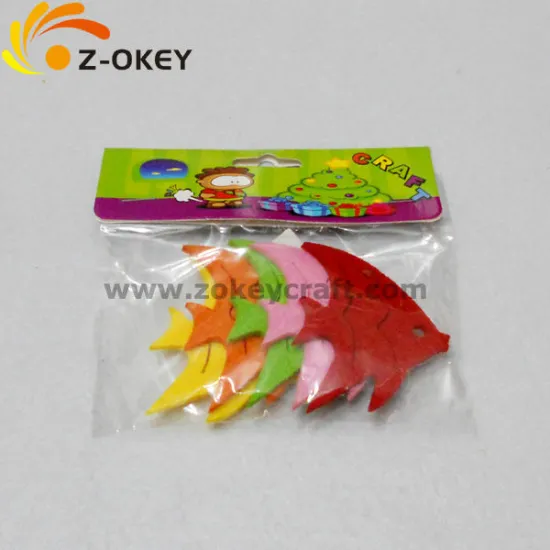 Fish shape felt crafts stickers for kids