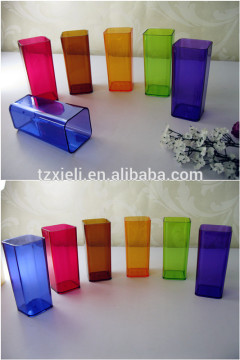 PS rectangle cup,hard plastic clear cup,colorful cup