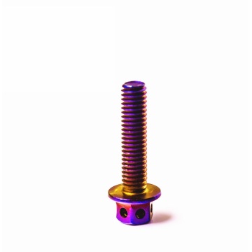 ISO 7380 Rainbow Head Hex Drive Titanium Screws