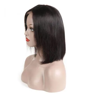 Straight Texture For Black Women Short Human Hair Lace Wig