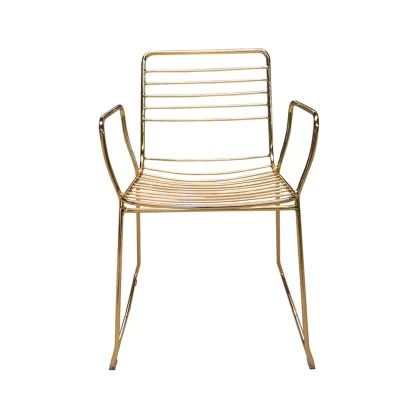 Gold Stackabale Wire Chair