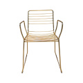 Good quality Gold Stackabale Wire Chair for sale bar chair