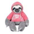 Sloth in coat cute stuffed room ornaments