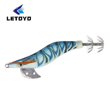 LETOYO Hard Egi Squid Jig Wooden Bait for Fishing Wobbler EGI 2.0# Squid Jig Lure