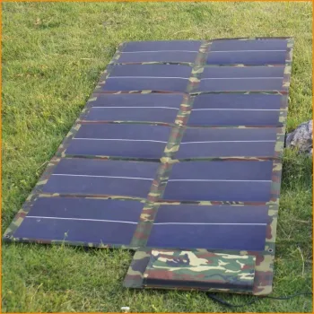 18V Solar Panel Charger and Solar Cell Charger Bag for Camping