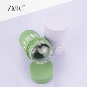 Eco Friendly Empty Rubber Surface Round Deodorant Stick Container - PP/PE Plastic Makeup Packaging