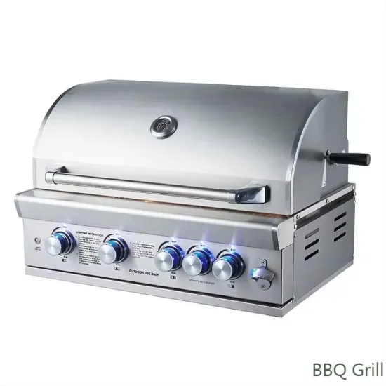 Stainless Steel Outdoor Roaster Automatic Rotary Propane Liquefied Gas BBQ Grills