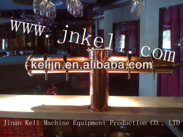 stainless steel or red copper beer dispenser, beer tower