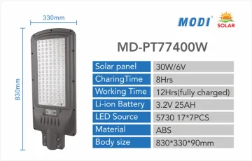solar street light design