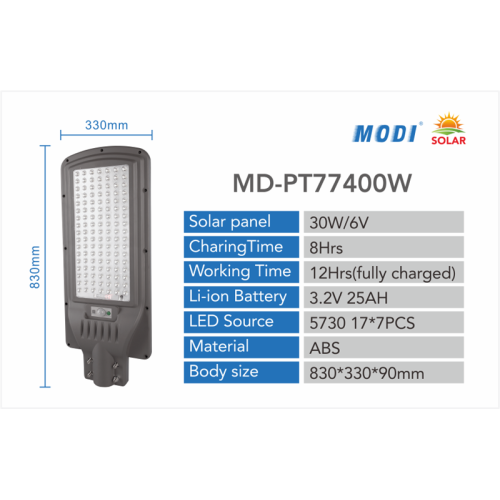 solar street light design