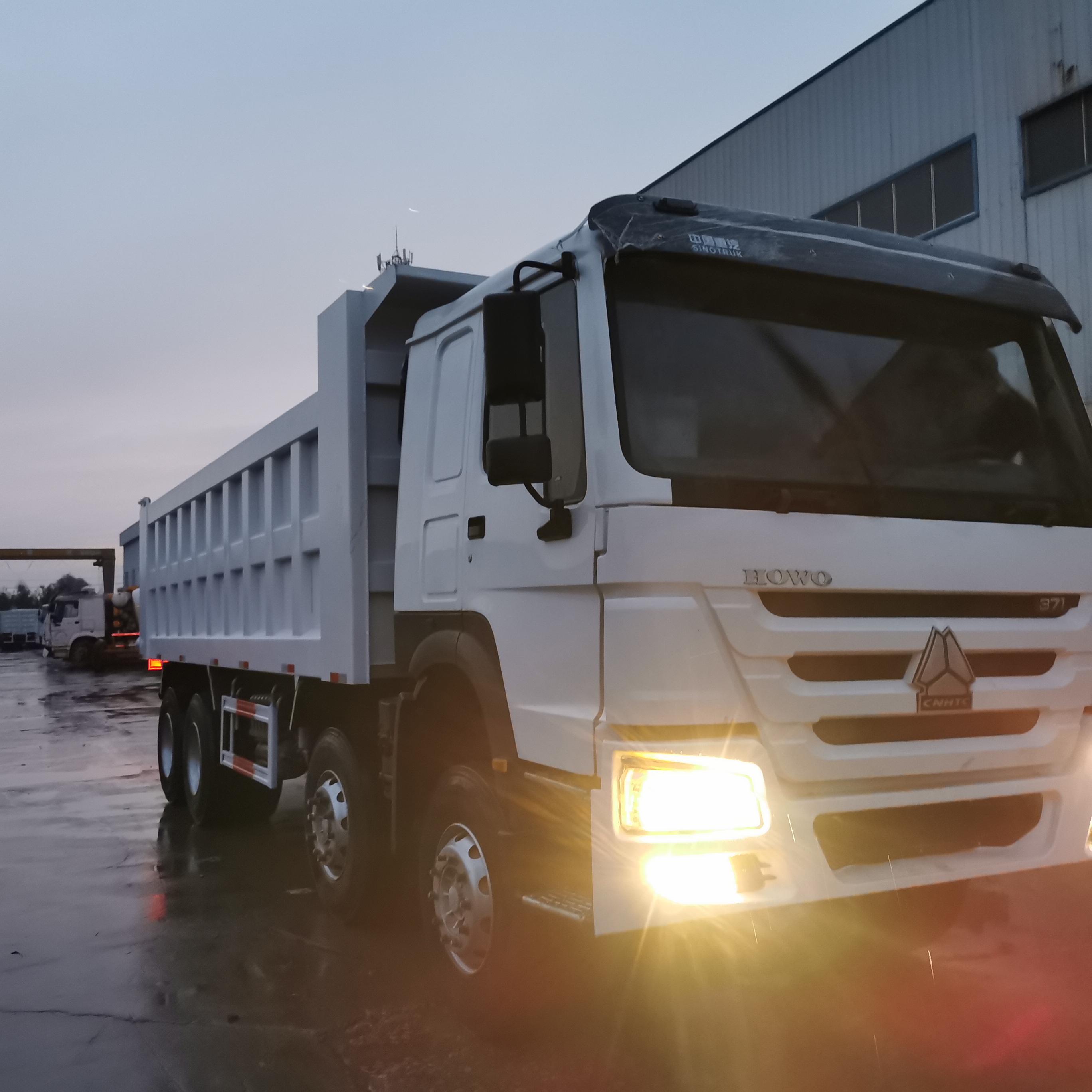 dump truck leave factory