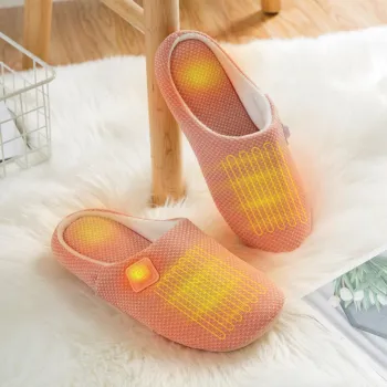 Custom Wholesale Battery-Powered Rechargeable Heated Slippers