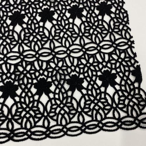 Coil Matt Poly Chemical Lace Embroidery Fabric