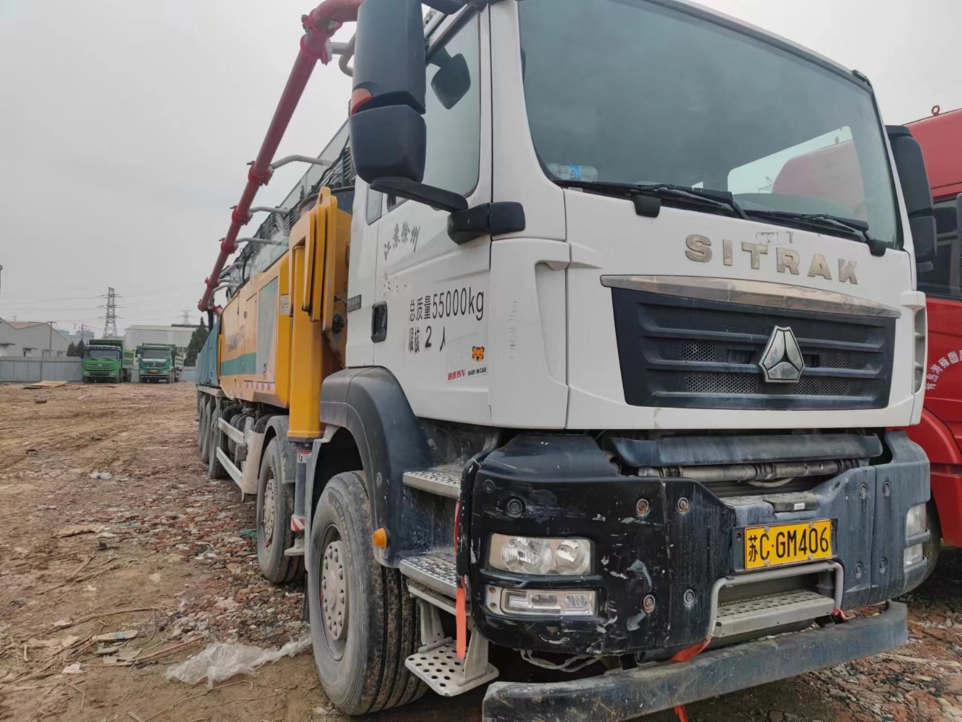 XCMG Sinotruk 69-meter HB69V Concrete Pump Truck