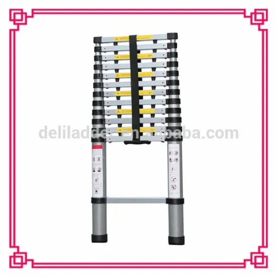 3.8m cheapest aluminium tube telescopic ladder