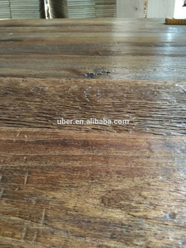 Antique style Reclaimed Elm wood Engineered flooring for interior decoration