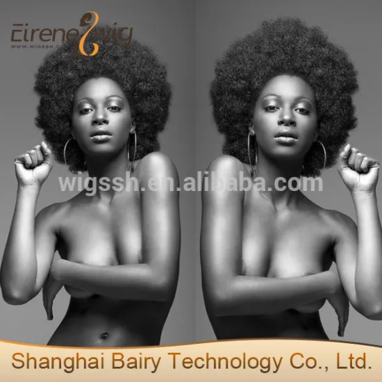 Eirene nice looking top beauty stock indian remy short afro kinky lace human hair wigs