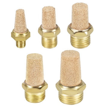 BSL Pneumatic Brass Exhaust Muffler Silencer - BSP Male Thread 1/8 1/4 3/8 1/2