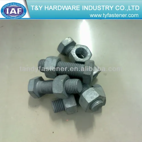 Astm A325 Heavy Hex Bolt And A490 Nut, High Quality Astm A325 Heavy Hex