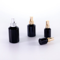 Black Sloping Shoulder Lotion Glass Bottle