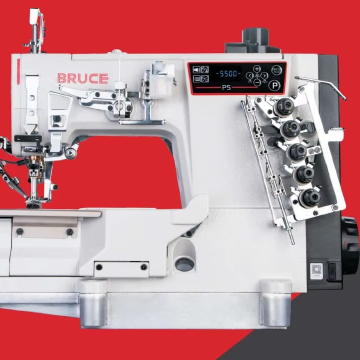 BRUCE/P5 High Speed Computerized Flat-Bed Interlock Sewing Machine
