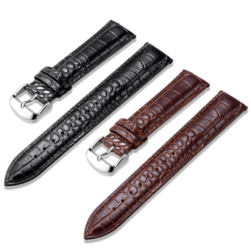 Colorful Luxury Genuine Leather Crocodile Print Watch Bands 12mm-24mm