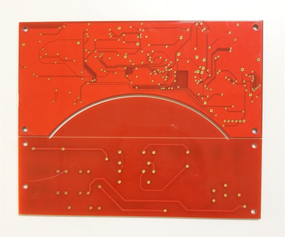 Double side pcb